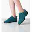 Anna Kern Suny 175 Petrol Dames Danssneakers met Splitzool