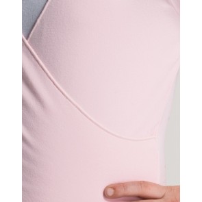 Temps-Danse-Vidy-dames-overslag-vest-lange-mouwen-roze-detail