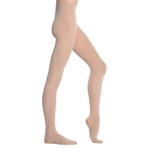 Dansez-vous p100 balletpanty met voet voor meisjes en dames beige