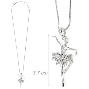 Alista B32068 girardi ballet ketting zilver met dichte schakels