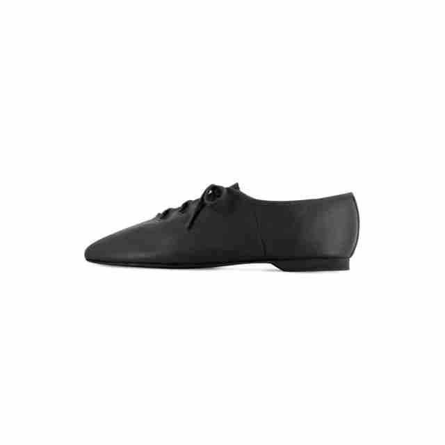 Bloch S0462G leren jazzschoenen suede zool zijkant